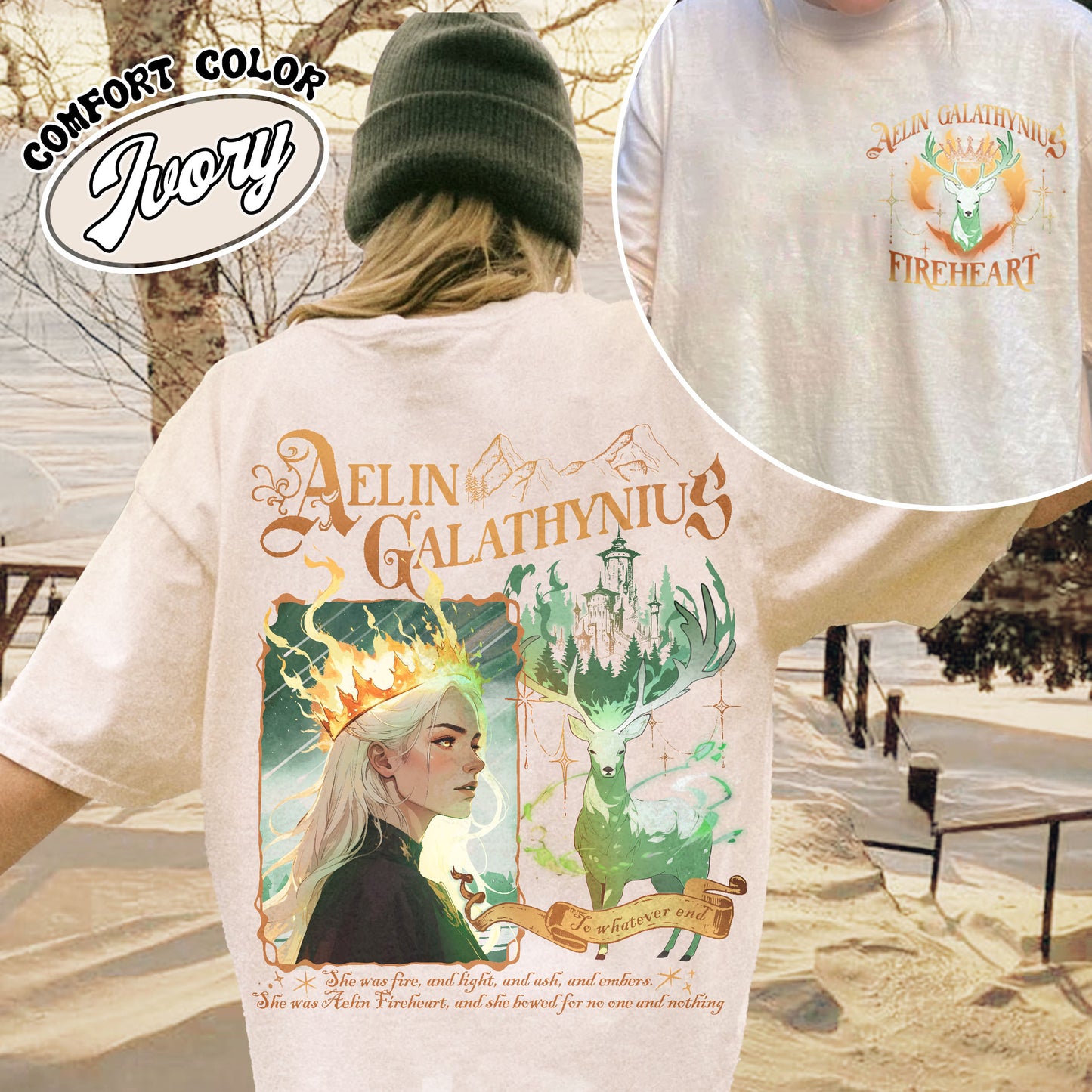 Aelin Galathynius Fireheart Shirt, Aelin Galathynius Shirt, Tog Shirt, Fireheart Queen Aelin Shirt, Fireheart Shirt, Terrasen to Whatever End