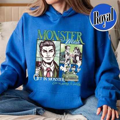 Halloween Hoodie, Monster Mash Hoodie, Get in Monster Hoodie, Ghost Halloween Hoodie