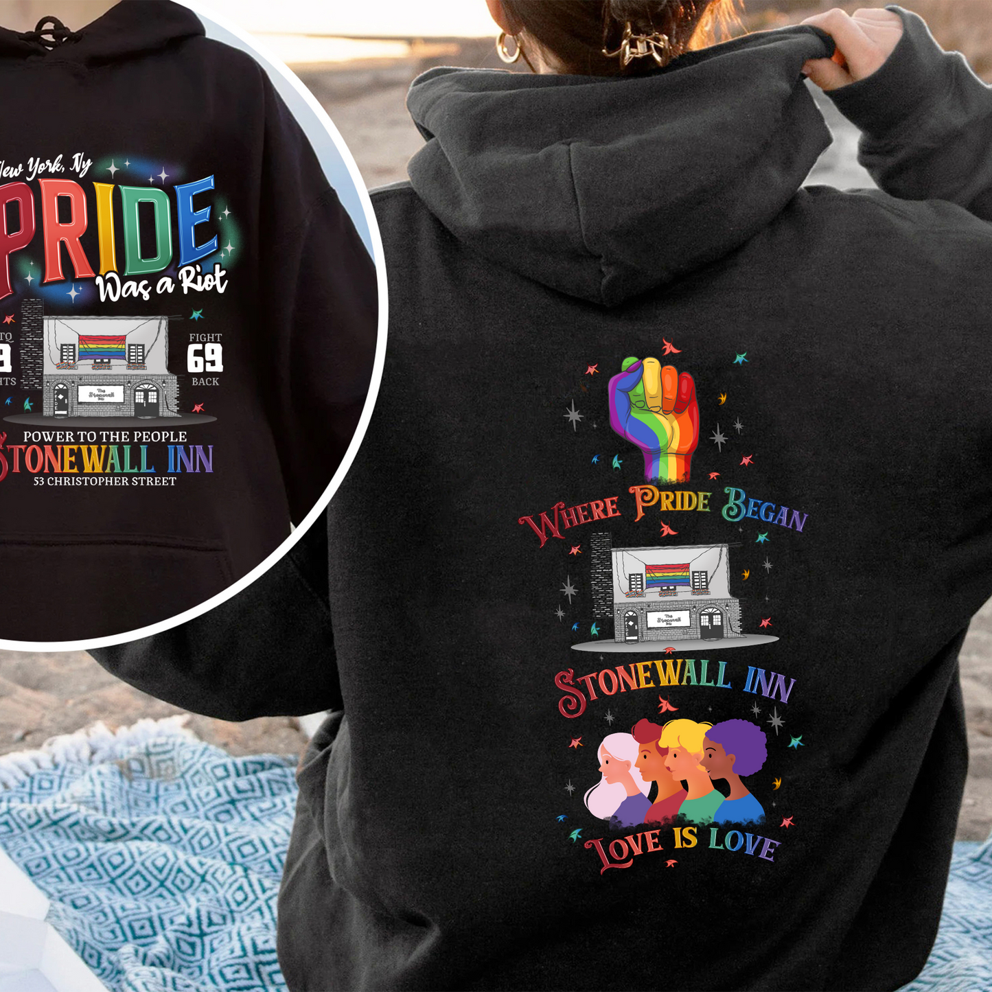 Pride Month Hoodie, Stonewall Inn Hoodie, Gay Pride Stonewall, the First Pride Was a Riot, LGBTQ+ Hoodie, Pride Month, Pride Was a Riot