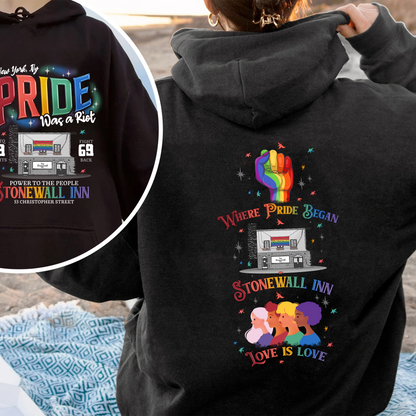 Pride Month Hoodie, Stonewall Inn Hoodie, Gay Pride Stonewall, the First Pride Was a Riot, LGBTQ+ Hoodie, Pride Month, Pride Was a Riot