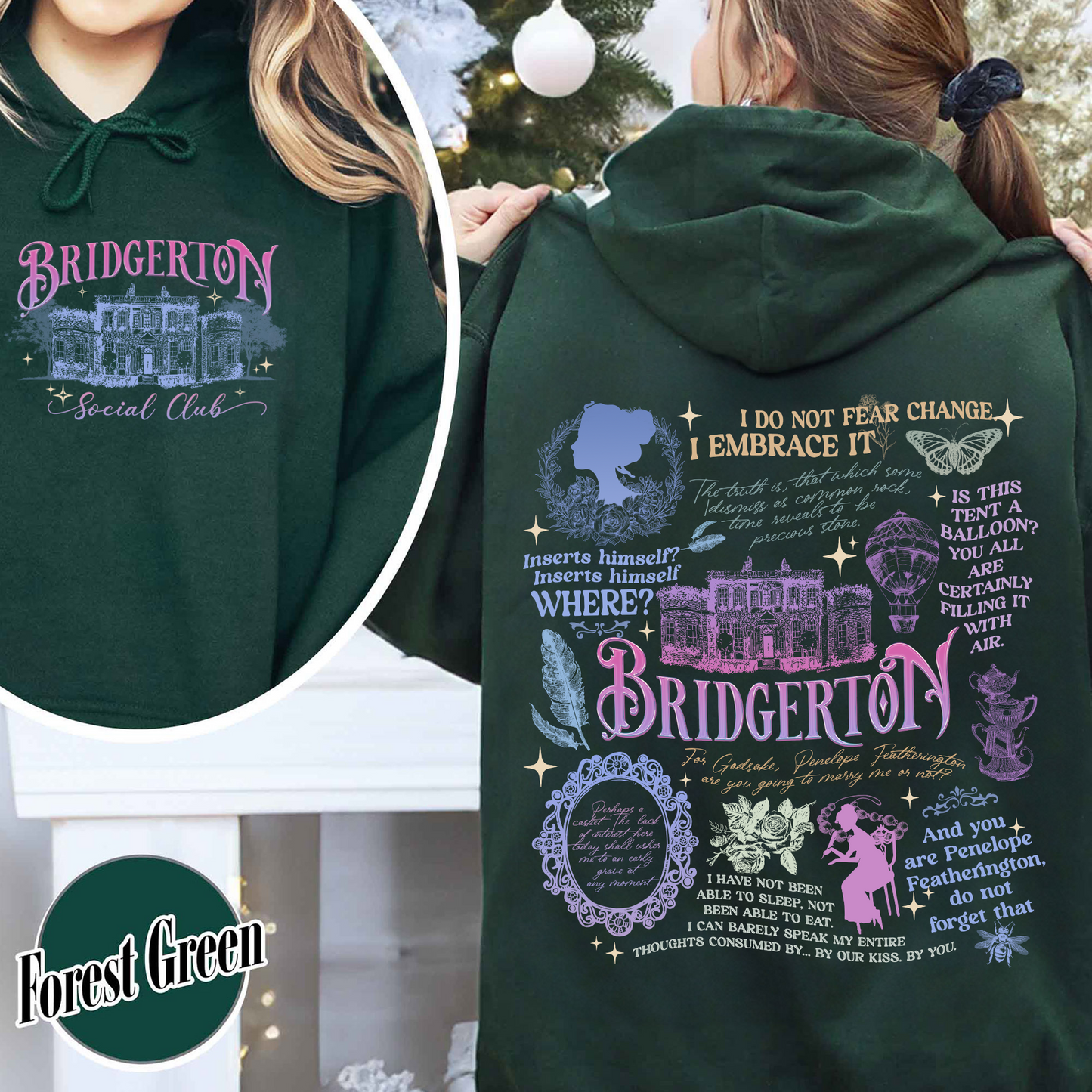 Penelope Colin Bridgerton Season 3 Hoodie, Spill The Tea Lady Whistledown's Society Papers, Historical Drama Hoodie, Bridgerton Party