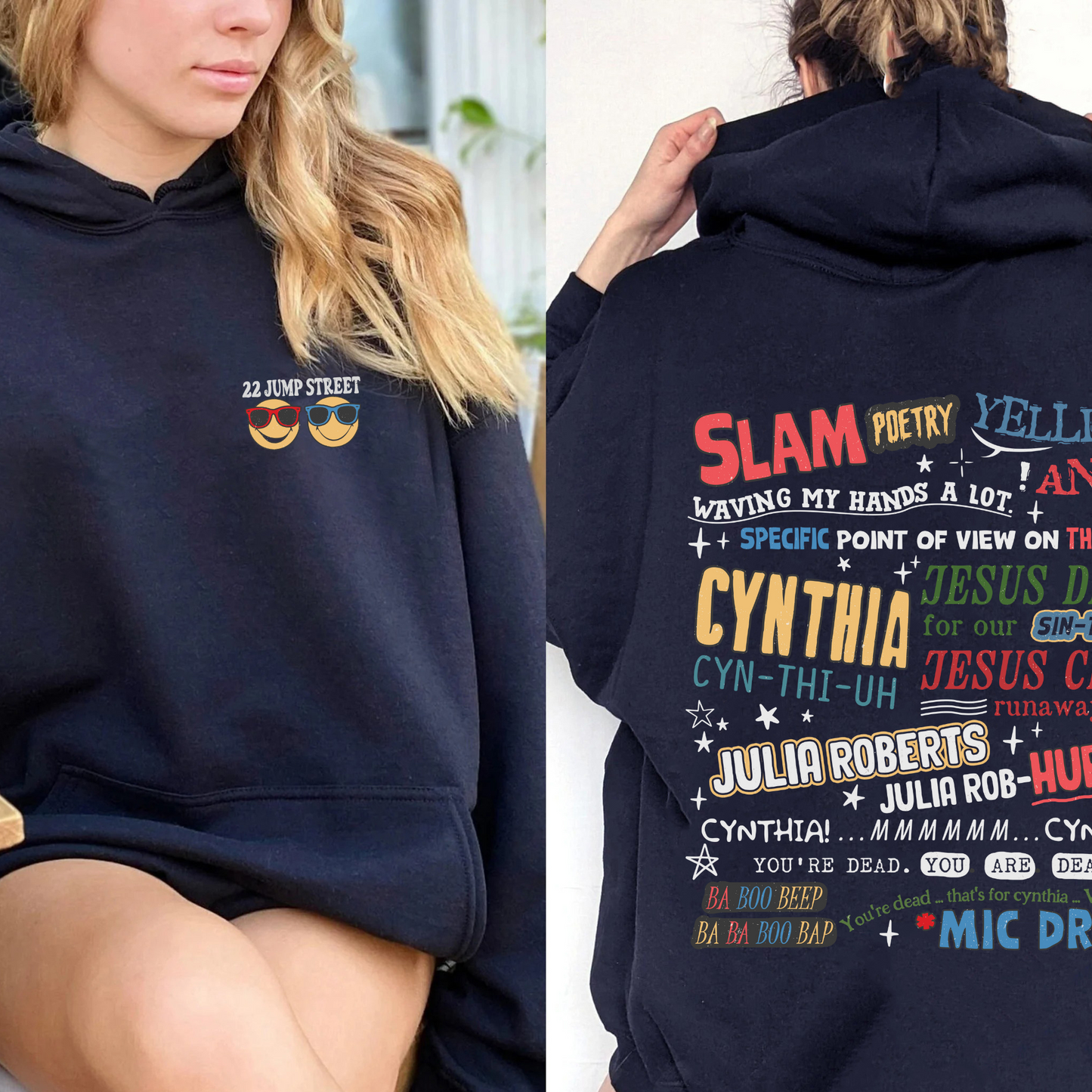 Cynthia Slam Poetry Hoodie, Hoodie With Poetry, Funny Hoodie, 22 Jumb Street Hoodie, Slam Poetry Quotes