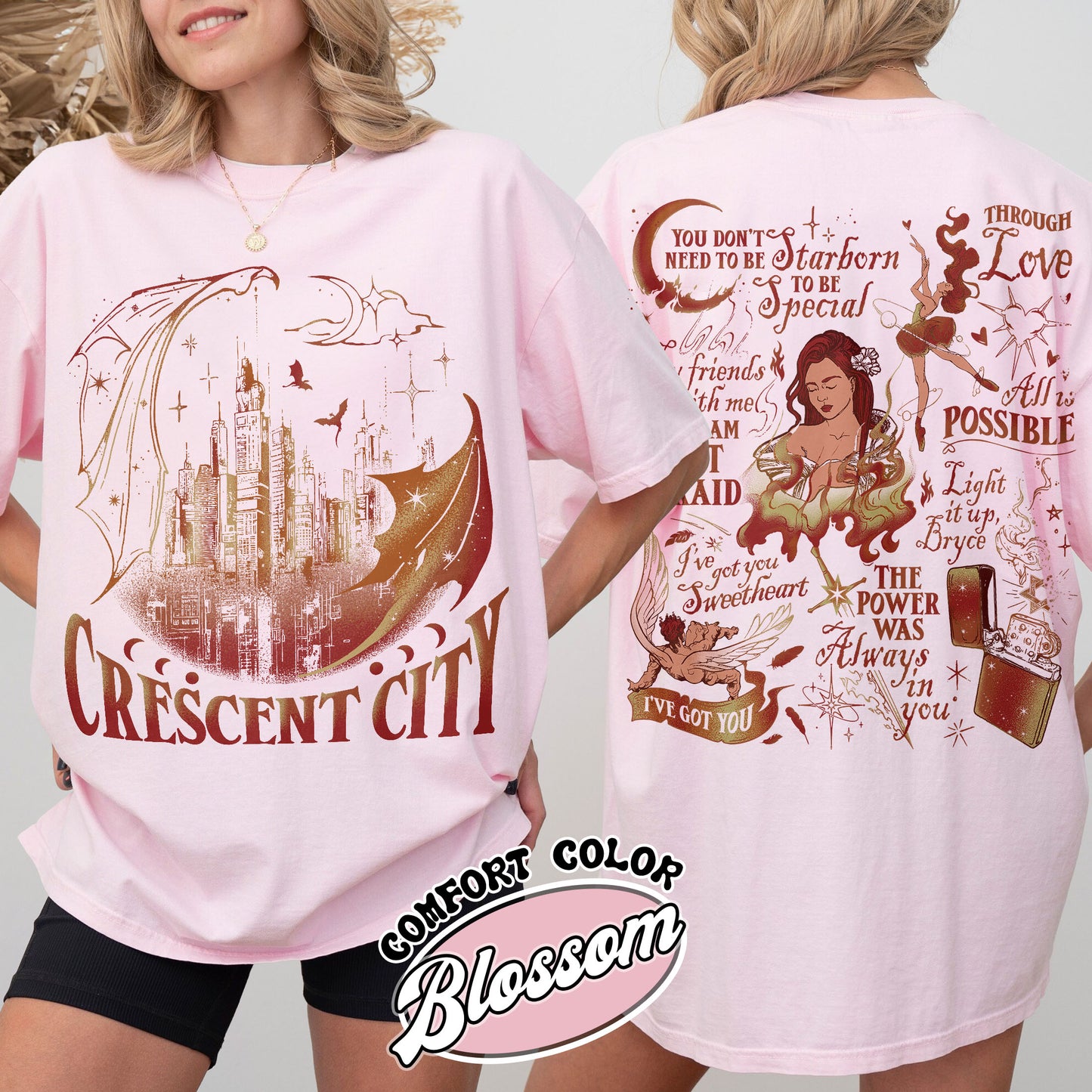 Crescent City T Shirts, Lunathion Crescent City Shirt, Light It Up Crescent City, Bookworm Shirt, Book Shirt, Bookish Shirt, Book Club Shirt