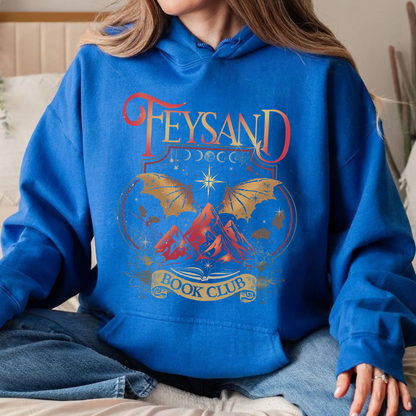 Rhys And Feyre Acotar Book Club Hoodie, Sjm, Velaris City Of Starlight Acotar Hoodie, The Night Court Hoodie, Court Of Dreams, Bookish Hoodie