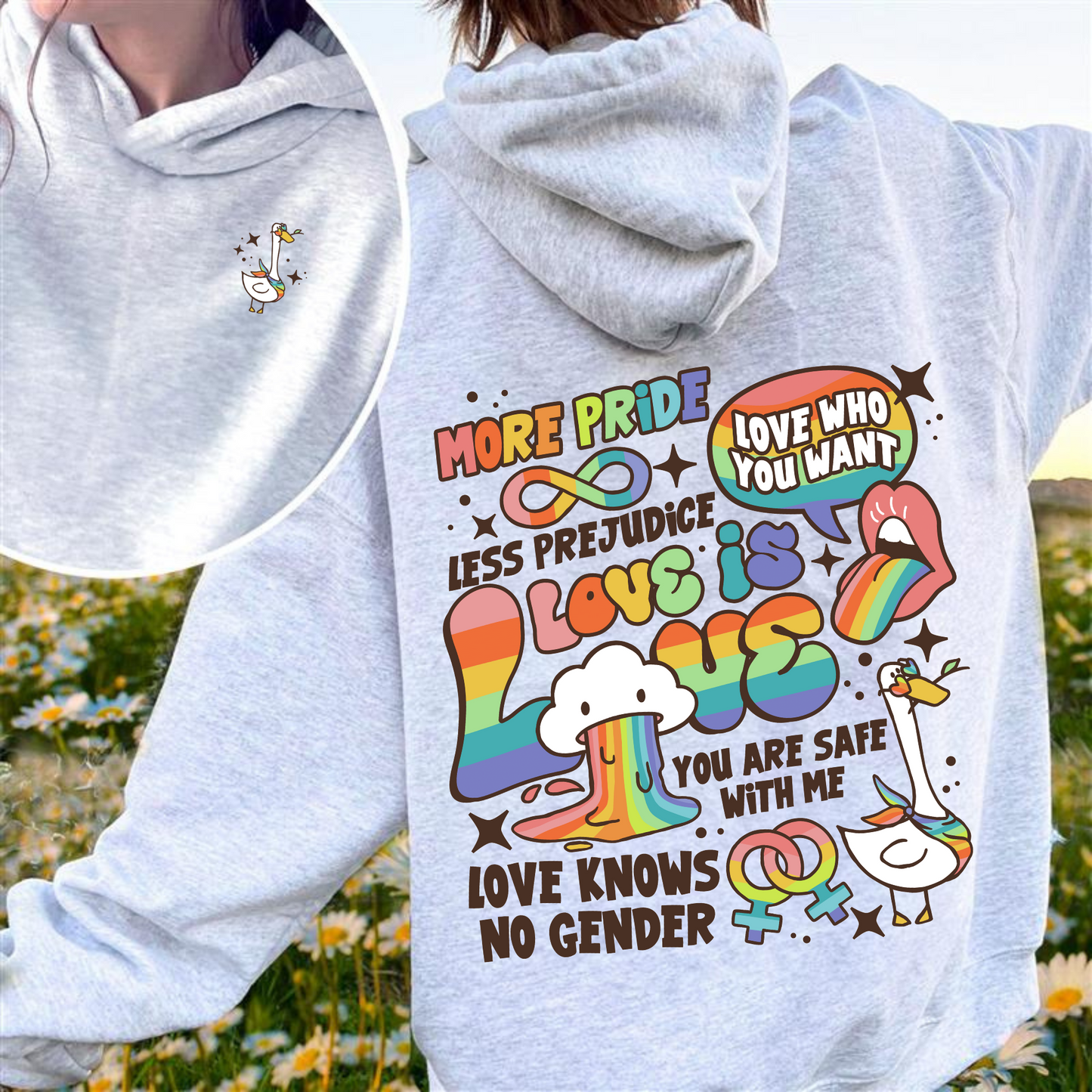 Love Is Love Lgbt Hoodie, Kindness Hoodie, LGBTQ Support Hoodie, Gay Pride, Proud Ally, Proud To Be An Ally, Pride Month Hoodie