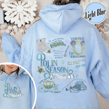 Penelope Colin Bridgerton Season 3 Hoodie, Polin Season, Penelope And Colin Hoodie, Spill The Tea Lady Whistledown's Society Papers Hoodie