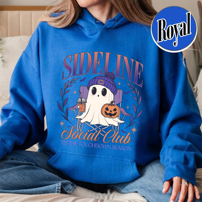 Custom Game Day Social Club Football Hoodie, Personalized Sideline Social Club Football Hoodie