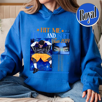 Music Tour Hoodie, Hit Me Hard and Soft Hoodie, BOAF Hoodie, Gift for Her, Women Hoodie