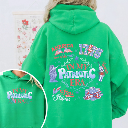 Patriotic Hoodie, America Retro Hoodie, Red White And Blue, Independence Day, Usa Flag, 4th Of July, Fourth Of July Hoodie