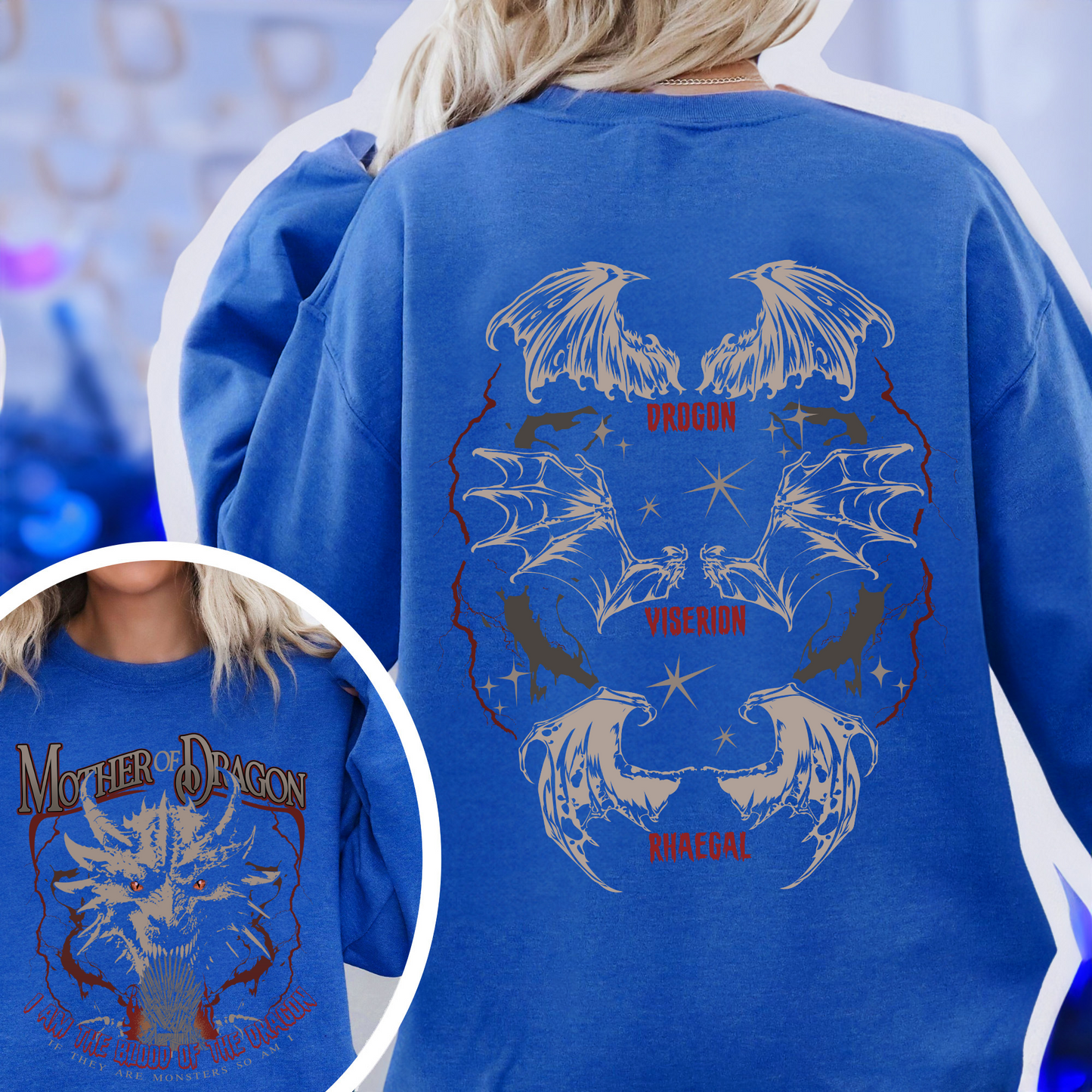 Father of the Dragon SweatShirt, Mother of Dragons SweatShirt, Mother of Dragon Year of the Dragon, Father of Dragons SweatShirt, GOT SweatShirt