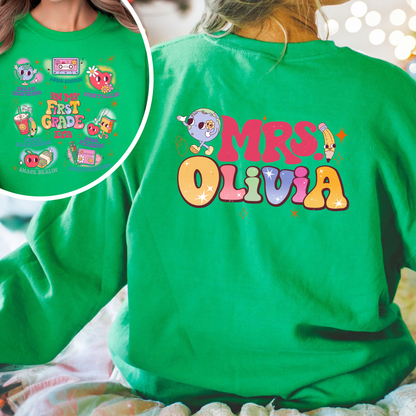 Back to School Sweatshirt, First Grade Sweatshirt, Team Teacher Sweatshirt, Kindergarten Teacher Sweatshirt