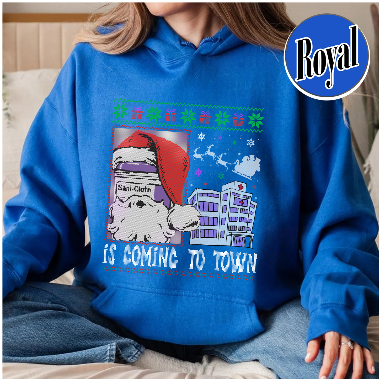Funny Nurse Christmas Hoodie, Is Coming to Town Hoodie, Medical Assistant Gift