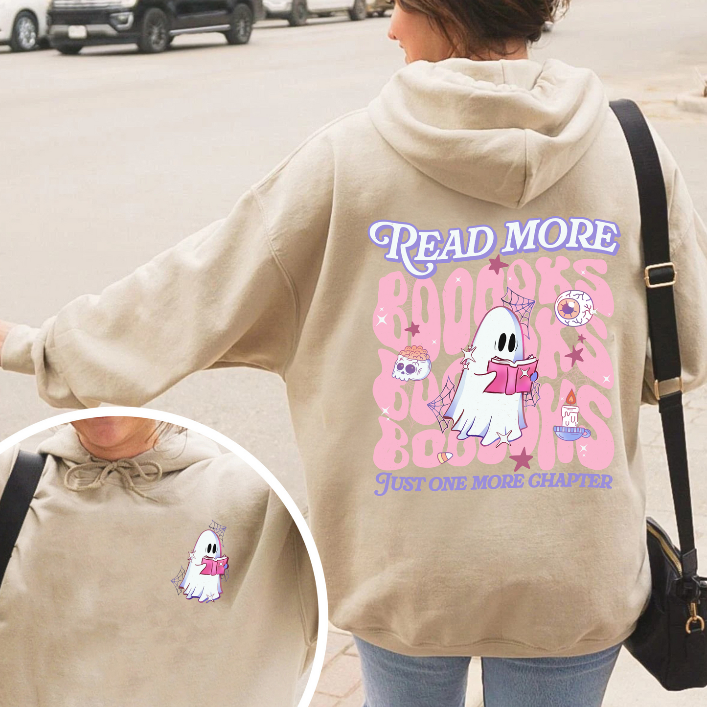 Halloween Book Lover Hoodie, Read More Booooks Halloween Hoodie, Spooky Season Hoodie