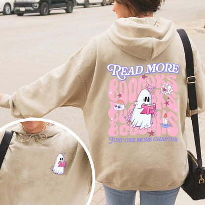 Halloween Book Lover Hoodie, Read More Booooks Halloween Hoodie, Spooky Season Hoodie