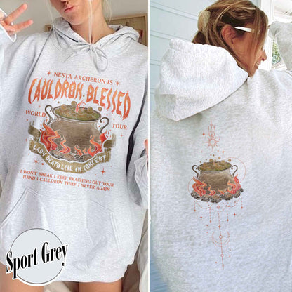 Nesta Archeron Hoodie, Cauldron Blessed Hoodie,Nesta Archeron Cauldron Blessed,Nesta Archeron Gifts, Acosf Hoodie,Lady Death,Bookish Gift