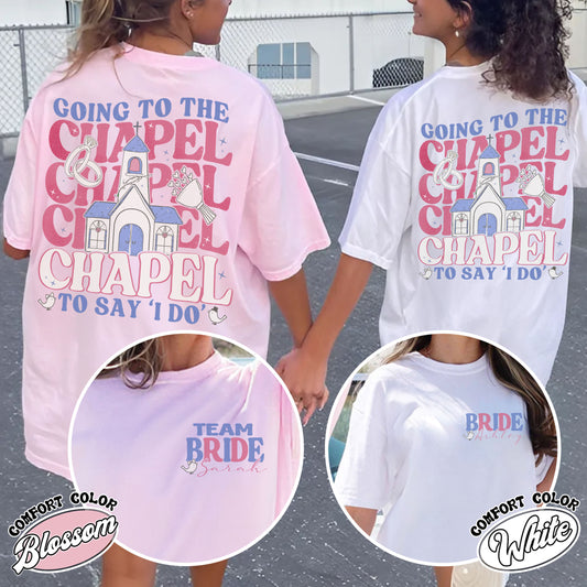 Going to the Chapel Comfort Colors Tshirt, Coquette Bachelorette, Bride Tshirt, Gifts for Newly Engaged, Going to the Chapel To Say “I Do”