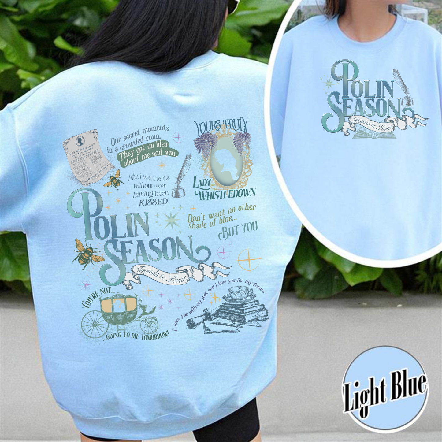 Penelope Colin Bridgerton Season 3 Sweatshirt, Polin Season, Penelope And Colin Sweatshirt, Spill The Tea Lady Whistledown's Society Papers Sweatshirt