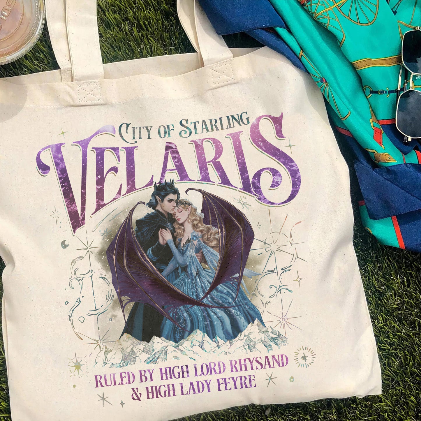 Velaris City Of Starlight Bag,SJM Bag,Bookish Bag,Velaris Bag, Acotar Bag, Acotar Merch, Night Court,Feyre and Rhysand Bag