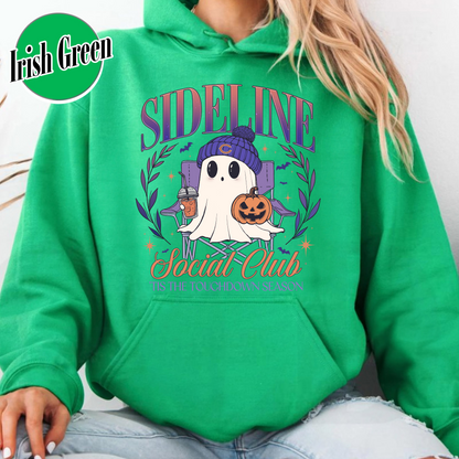 Custom Game Day Social Club Football Hoodie, Personalized Sideline Social Club Football Hoodie