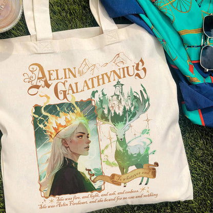 Aelin Galathynius Tote Bag, Fireheart Terrasen