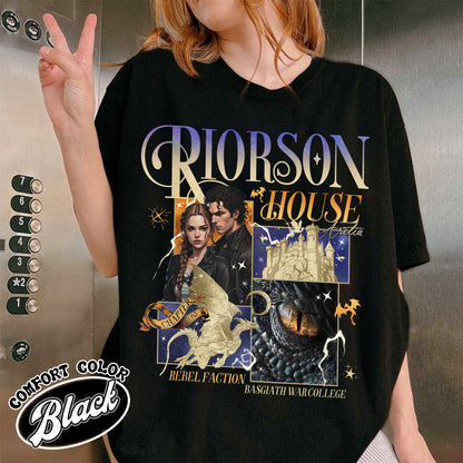 Xaden Riorson House Comfort Color Shirt, Fourth Wing Merch, Iron Flame Shirt, Rebecca Yarros, Fourth Wing Shirt, Book Tok Merch, Book Lover Gift