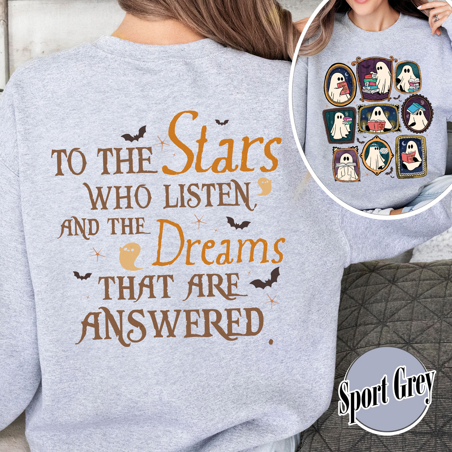 Bookish Sweatshirt, Throne of Glass Sweatshirt, SJM ACOTAR Sweatshirt, Book Ghosts Sweatshirt, Sjm Halloween Sweatshirt