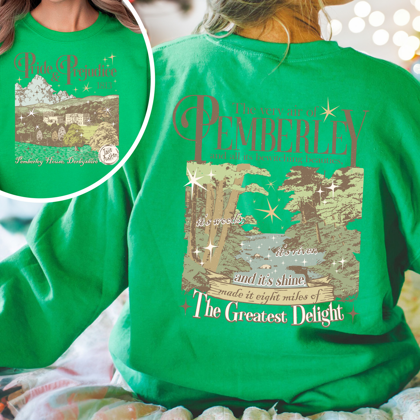 Bookish Sweatshirt, Pemberley Est 1813 Sweatshirt,, Pride and Prejudice Sweatshirt,, Jane Austen Mr Darcy Sweatshirt,