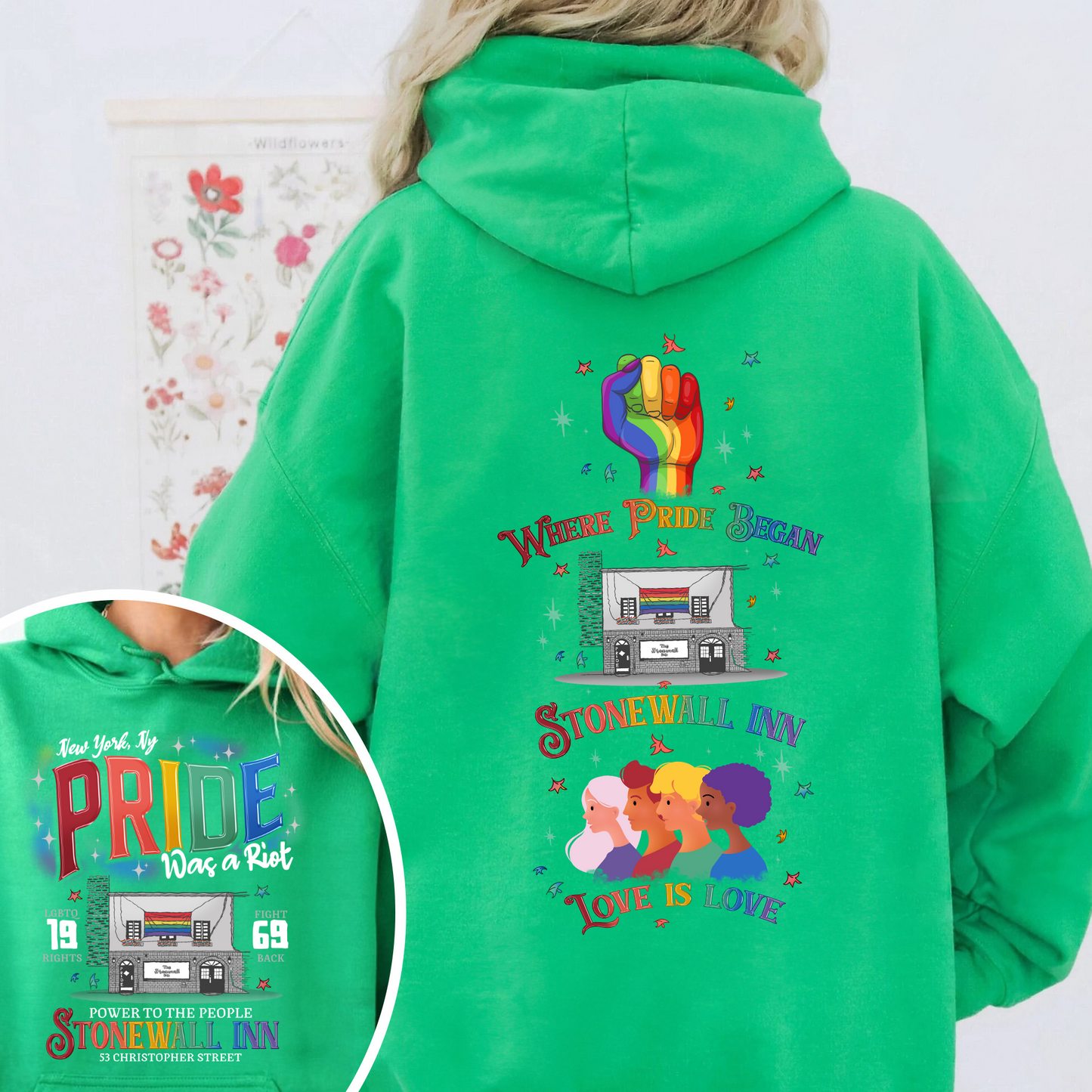 Pride Month Hoodie, Stonewall Inn Hoodie, Gay Pride Stonewall, the First Pride Was a Riot, LGBTQ+ Hoodie, Pride Month, Pride Was a Riot