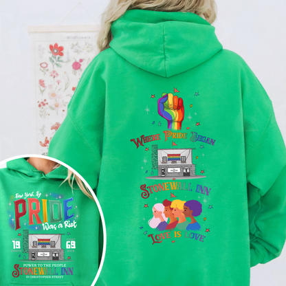Pride Month Hoodie, Stonewall Inn Hoodie, Gay Pride Stonewall, the First Pride Was a Riot, LGBTQ+ Hoodie, Pride Month, Pride Was a Riot