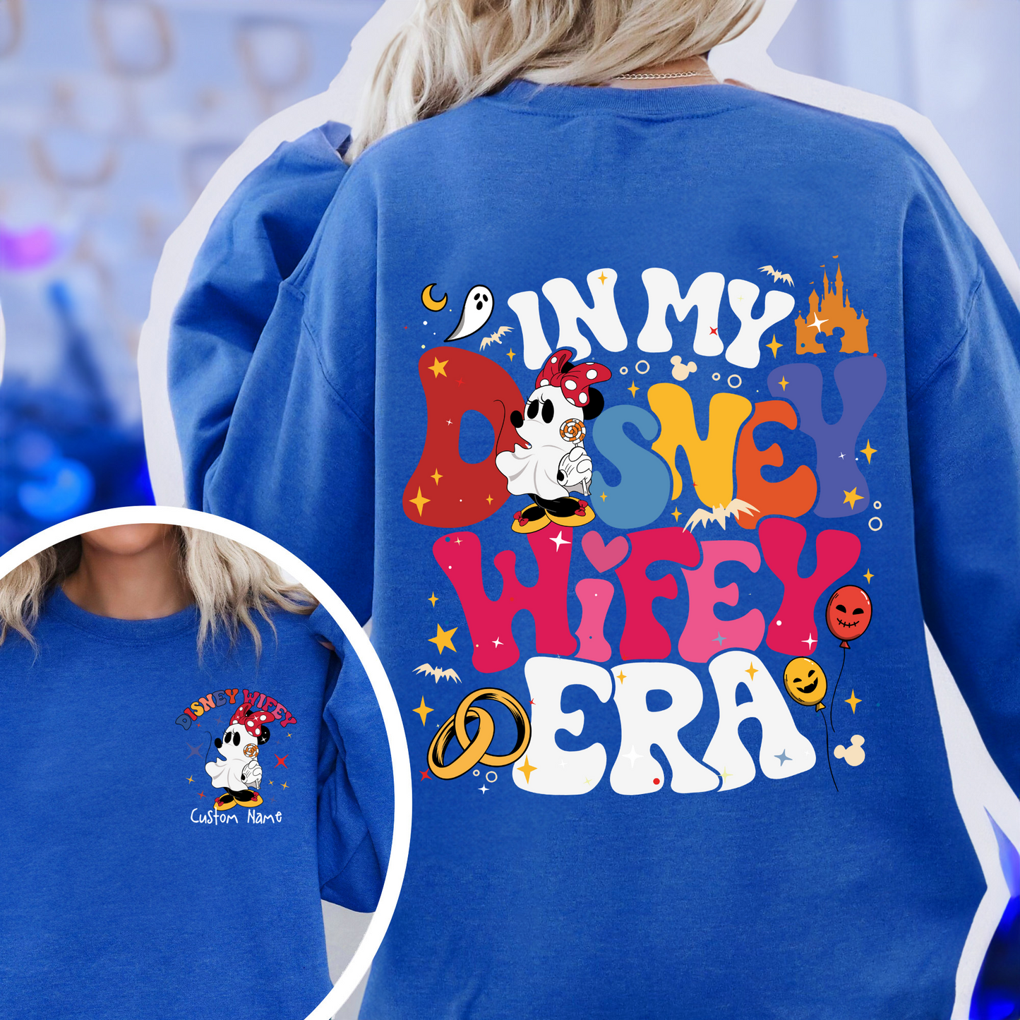 Couples Disney Epcot Sweatshirt, Custom Wife Husband Sweatshirt, in My Disney Hubby Era Sweatshirt