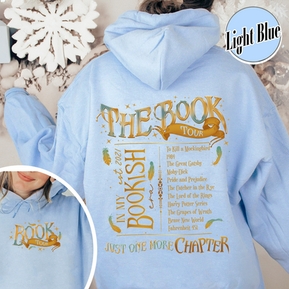 Custom Bookshelf Hoodie, Bookish Hoodie Gift, in My Reading Era Hoodie, in My Bookish Era Hoodie, Trendy Aesthetic for Book Lovers