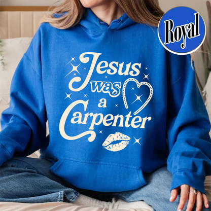 Jesus Was A Carpenter Hoodie, Festival Hoodie, Vintage Inspired Hoodie, Concert Hoodie, Soft Girl Aesthetic, Music Lover Gift