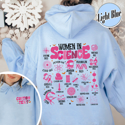 Feminist Hoodie, Women in Science Hoodie, Science Lover Gift Hoodie, Stem Hoodie