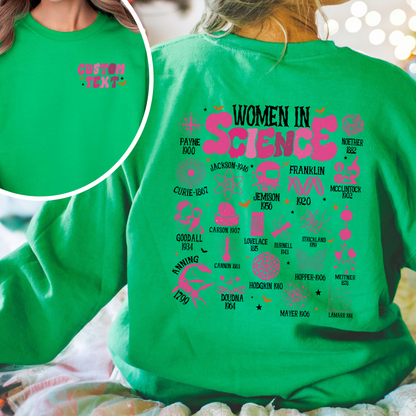 Feminist Sweatshirt, Women in Science Sweatshirt, Science Lover Gift Sweatshirt, Stem Sweatshirt