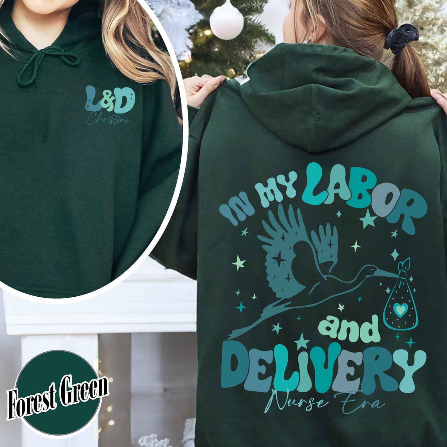 Labor and Delivery Hoodie Summer, Labor and Delivery Custom, Labor and Delivery Nurse Hoodie, in My Labor and Delivery Nurse Era, L and D Nurse