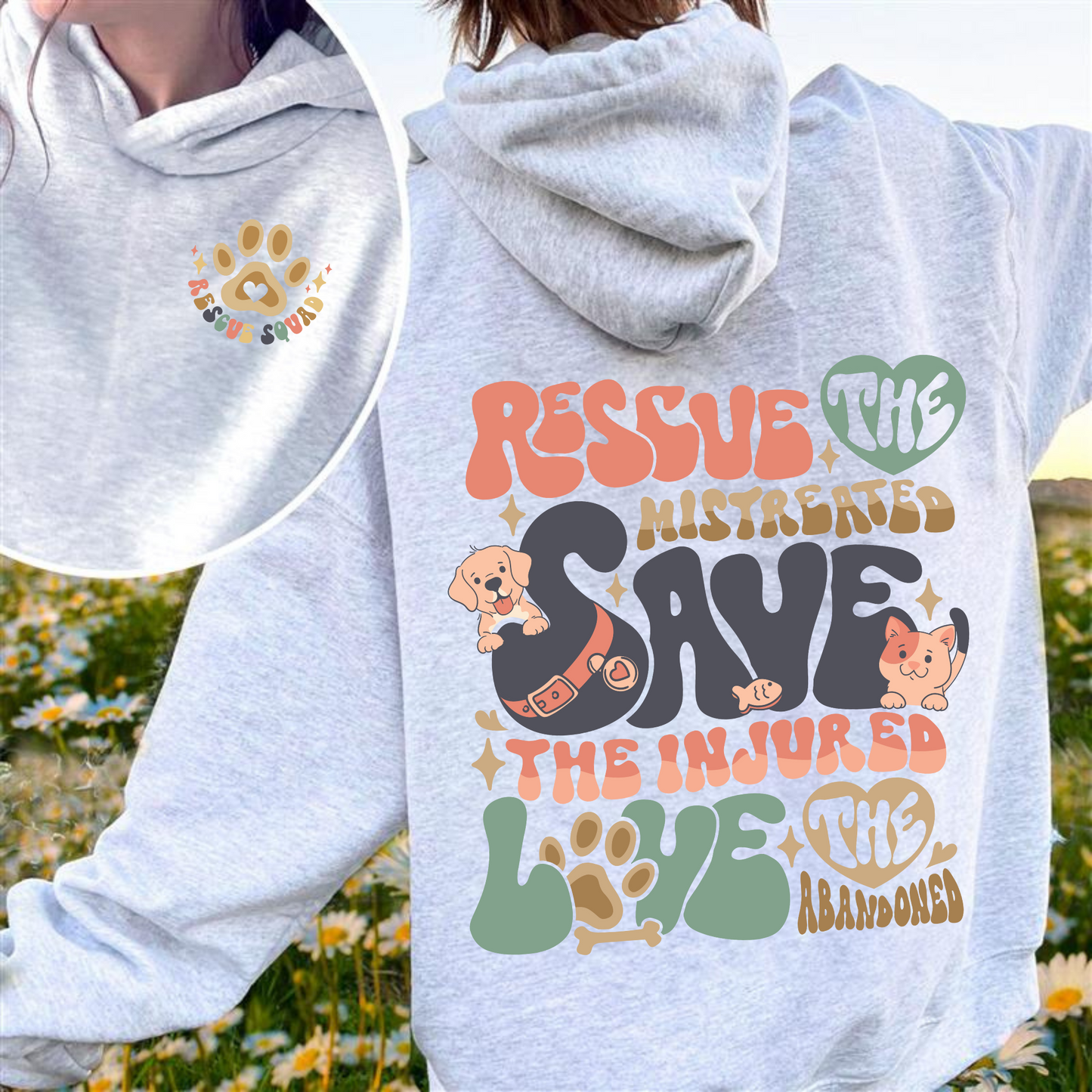 Save Animals Hoodie,Its A Good Day To Save Animals Hoodie,Save A Horse, Cat Mom Era Gifts