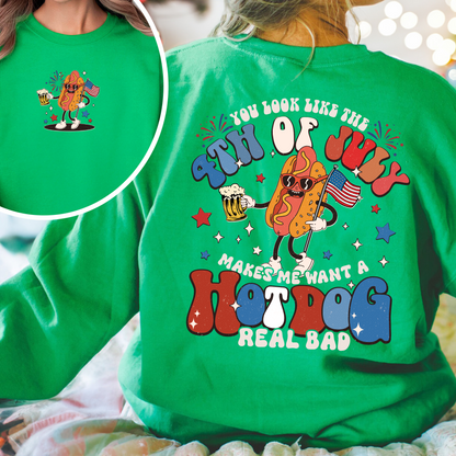 You Look Like the 4th of July SweatShirt, 4th of July SweatShirt, Independence Day Sweatshirt, America SweatShirt, Fourth of July  SweatShirt