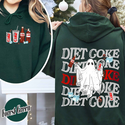 Halloweeen Ghost Hoodie, Diet Coke Ghost Hoodie, Diet Coke Teacher Hoodie