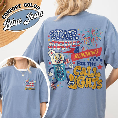 4th of July Er Nurse Shirt, Er Nurse Custom Shirt, Independence Day Shirt, Running for Call Light Shirt, Er Nurse Shirt for Work, American Nurse - Zig5