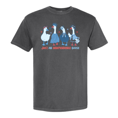 4th of July Comfort Color Shirt, Just an Independence Goose Shirt, Patriotic Feminist 4th of July Shirt