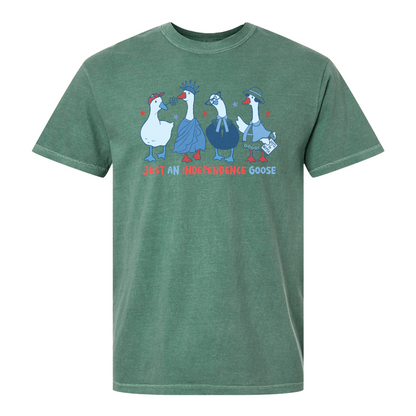 4th of July Comfort Color Shirt, Just an Independence Goose Shirt, Patriotic Feminist 4th of July Shirt