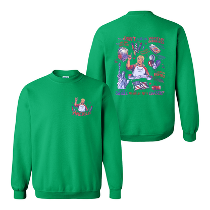 4th of July Sweatshirt, You Dont Have No Whistling Bungholes Sweatshirt, Funny Distressed American Flag Sweatshirt