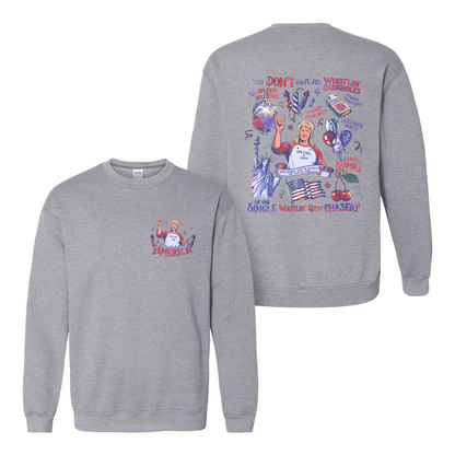 4th of July Sweatshirt, You Dont Have No Whistling Bungholes Sweatshirt, Funny Distressed American Flag Sweatshirt