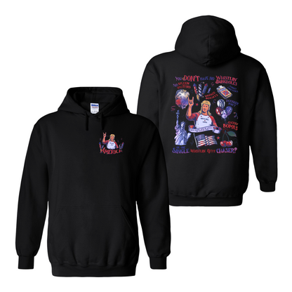 4th of July Hoodie, You Dont Have No Whistling Bungholes Hoodie, Funny Distressed American Flag Hoodie