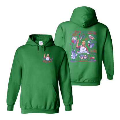 4th of July Hoodie, You Dont Have No Whistling Bungholes Hoodie, Funny Distressed American Flag Hoodie