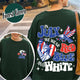 4th of July Sweatshirt, in July We Wear Red White and Blue Sweatshirt, Stars and Stripes Sweatshirt
