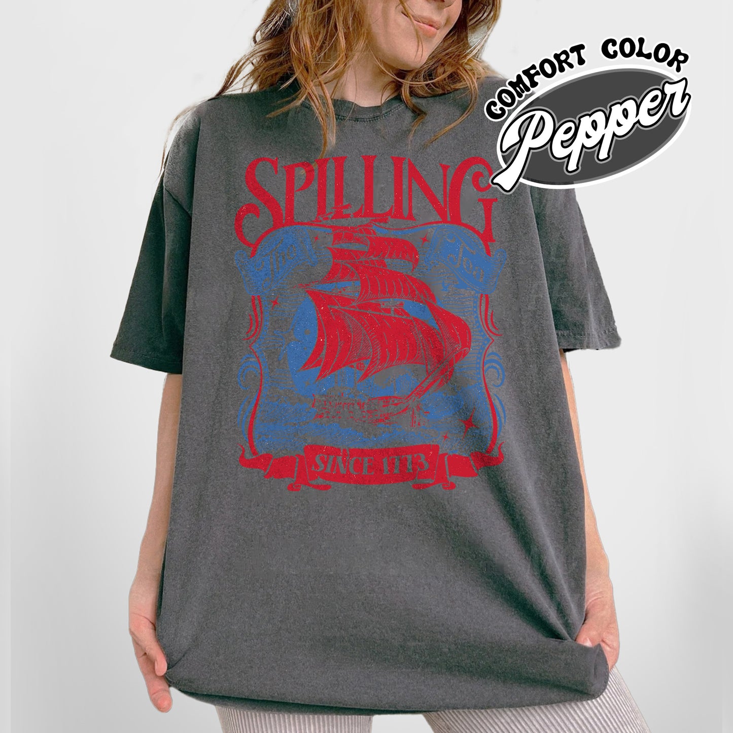 4th of July Party Comfort Colors Shirt, Spilling The Tea Since 1773 Shirt,Usa Patriotic Tee