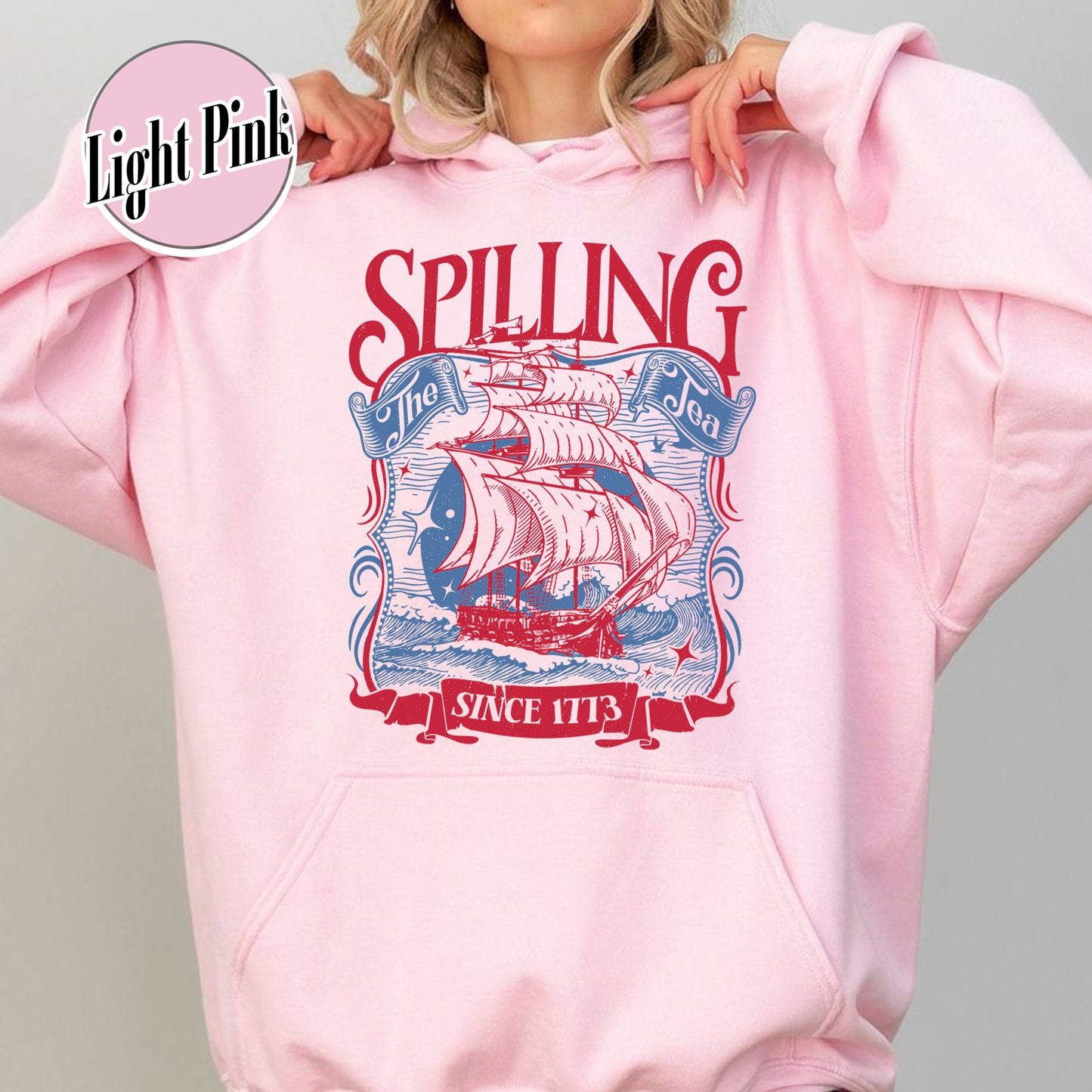 4th of July Party Hoodie, Spilling The Tea Since 1773 Hoodie,Usa Patriotic Hoodie