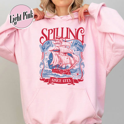 4th of July Party Hoodie, Spilling The Tea Since 1773 Hoodie,Usa Patriotic Hoodie