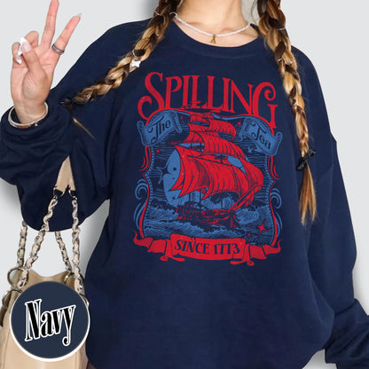 4th of July Party Sweatshirt, Spilling The Tea Since 1773 Sweatshirt,Usa Patriotic Sweatshirt